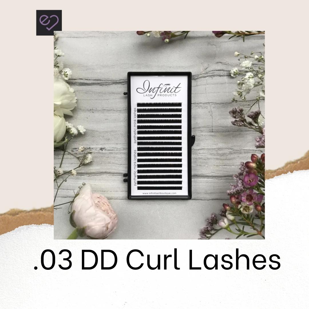 .03 DD-Curl Single Black Volume Lash Trays