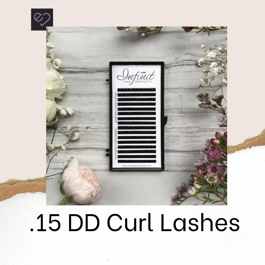 15 DD-Curl Single Black Classic Lash Trays - EVRLY Beauty